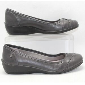 LifeStride Velocity 2.0 I-Loyal Dark Gray Wedge Pumps Womens 6W Round Toe Shoes